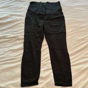 Black skinny maternity pants